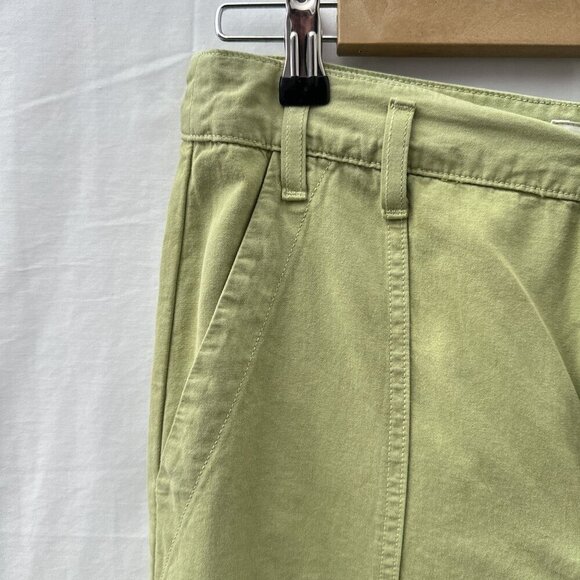 The Great Vintage‎ Straight Relaxed Fit Pants Flat Front Pockets Green Women 28 - Picture 5 of 16